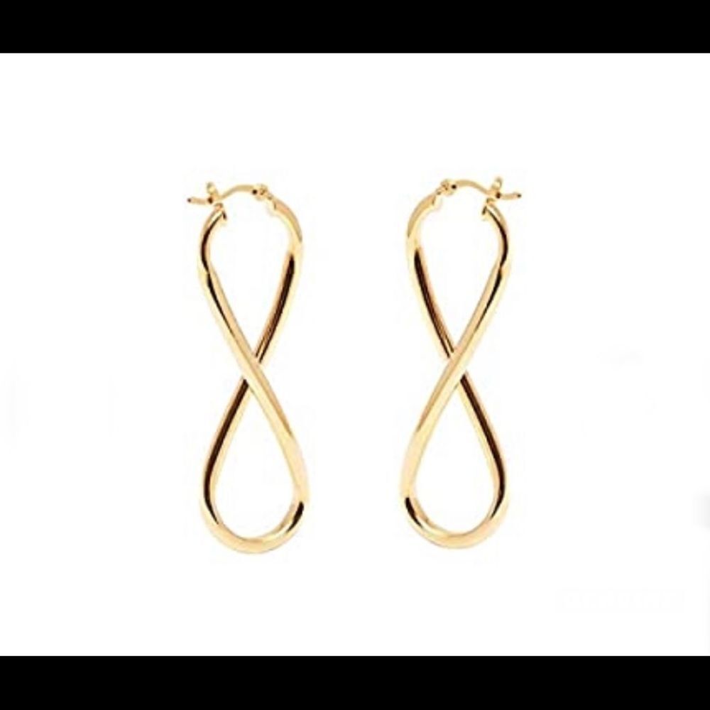 New Infinity Gold Hoop Earrings